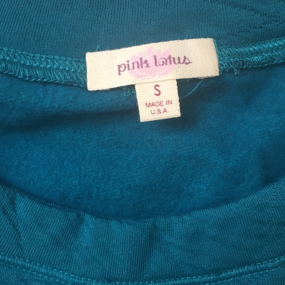 Pink lotus quilted sweatshirt - Picture 4 of 5